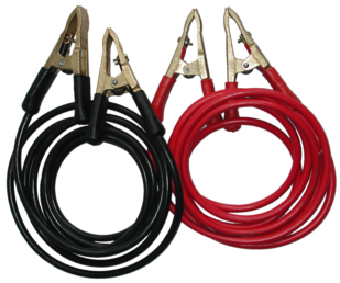 Câble de démarrage rouge pour charger la batterie avec pince d'extrémité  pour réf. 53687, 53688 Chargeurs & câbles de batterie - AGZ000523153